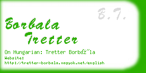 borbala tretter business card
